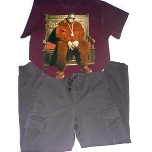 Boys Out Fit,  Jogger Cargo Pant,  Biggie Shirt